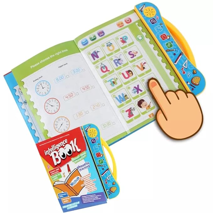 Phonetic Educational ABC 123 Learning Book with Sound - Multicolor