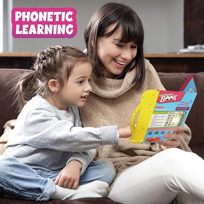 Phonetic Educational ABC 123 Learning Book with Sound - Multicolor