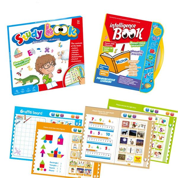 Phonetic Educational ABC 123 Learning Book with Sound - Multicolor